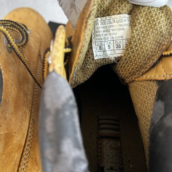 Vintage SKETCHERS Water Proof Work Boots Womens Size 8 Men's size 6.5 Tan Beige - Picture 5 of 7